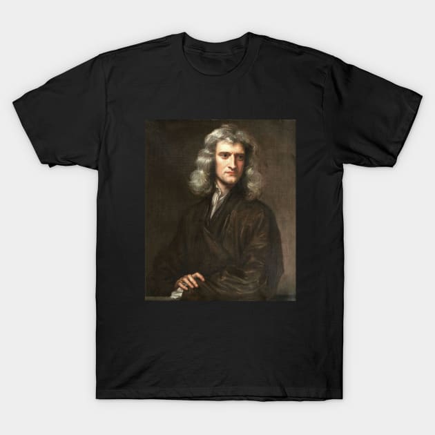 Sir Isaac Newton Portrait Art T-Shirt by Embrace Masculinity